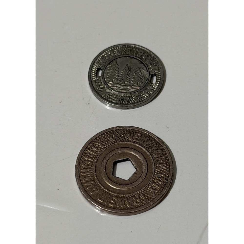 Transit Coins: NYC New York And Seattle Transit Coin Good‎ For One Fare 2 Lot